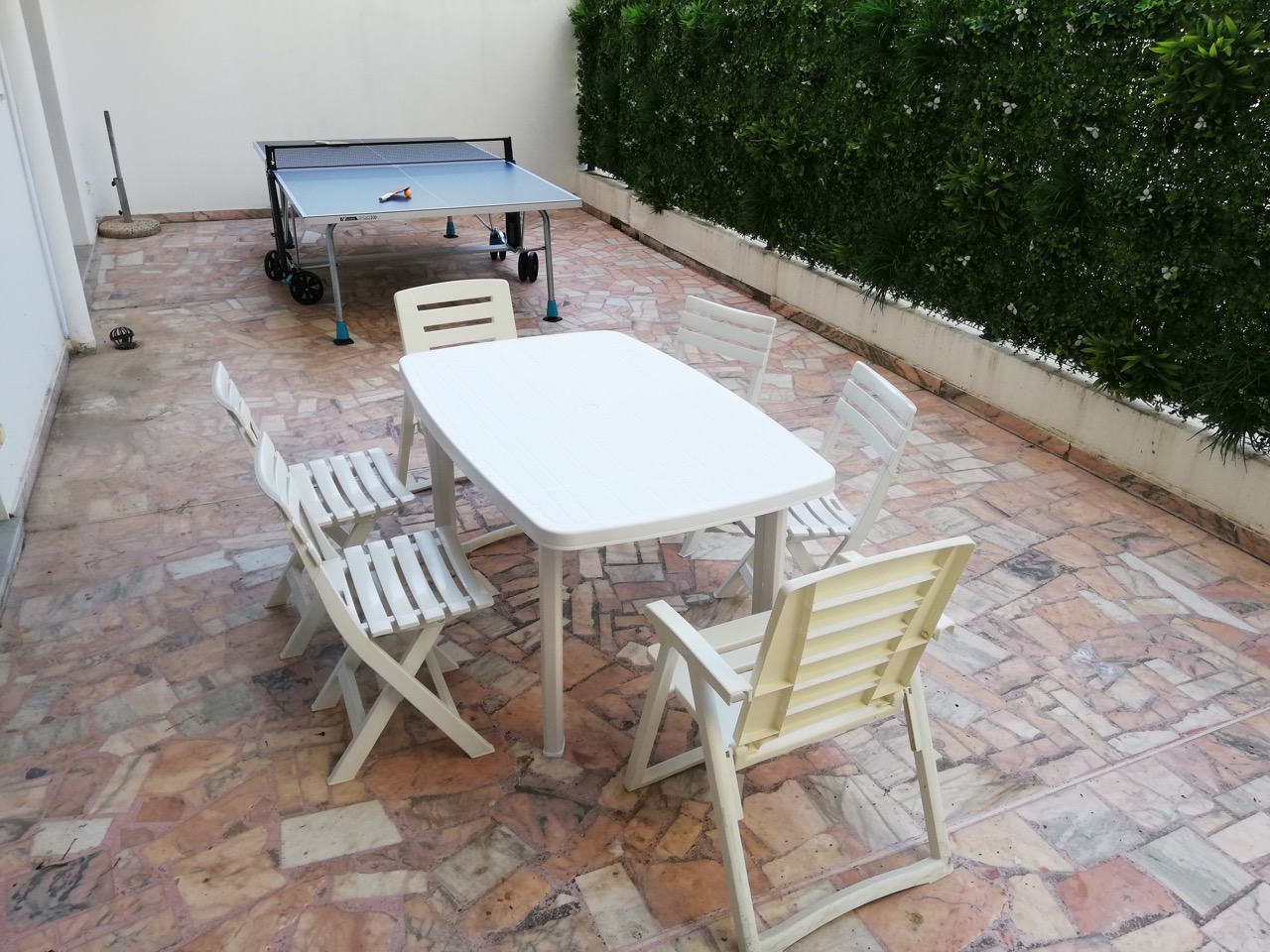 vue de la terrasse de la location saisonnière Juan-les-pins